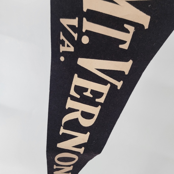 1950s Mt Vernon Virginia Washington's Mansion Felt Pennant 30" George Washington - Picture 3 of 5